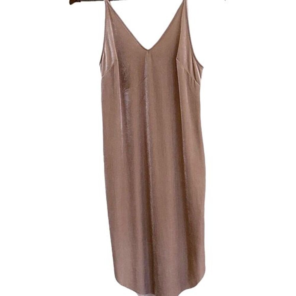 GXF velvet taupe slip dress women small